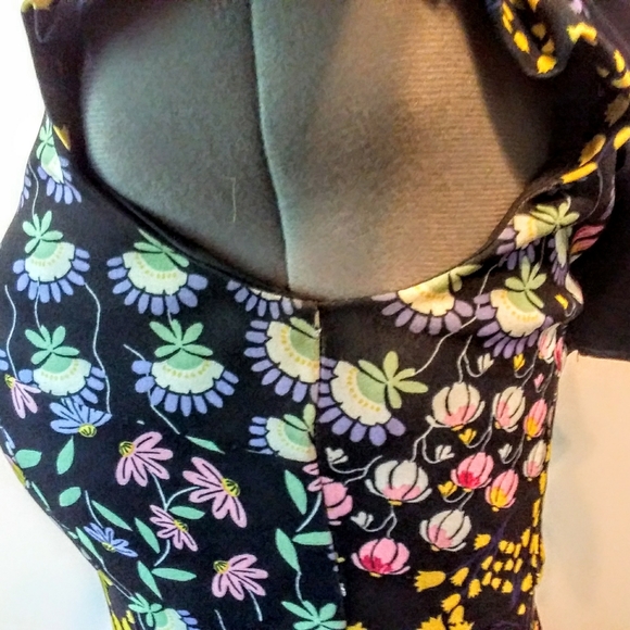 Nanette Lepore Tie-Back Floral Print Dress - Picture 7 of 7